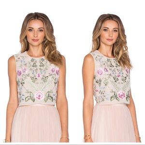 Needle & Thread Spring Embroidery Embellished Top